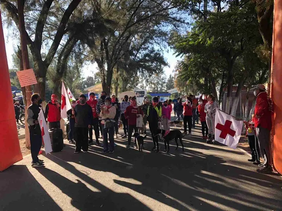 REALIZA CRUZ ROJA CELAYA CAMINATA Y PASEO CICLISTA EN LA DEPORTIVA MAV
