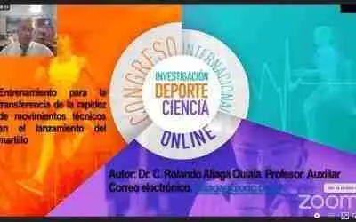 CULMINÓ 1ER CONGRESO INTERNACIONAL ‘INVESTIGACIÓN, DEPORTE Y CIENCIA’ ONLINE