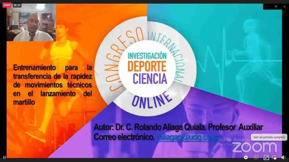 CULMINÓ 1ER CONGRESO INTERNACIONAL ‘INVESTIGACIÓN, DEPORTE Y CIENCIA’ ONLINE