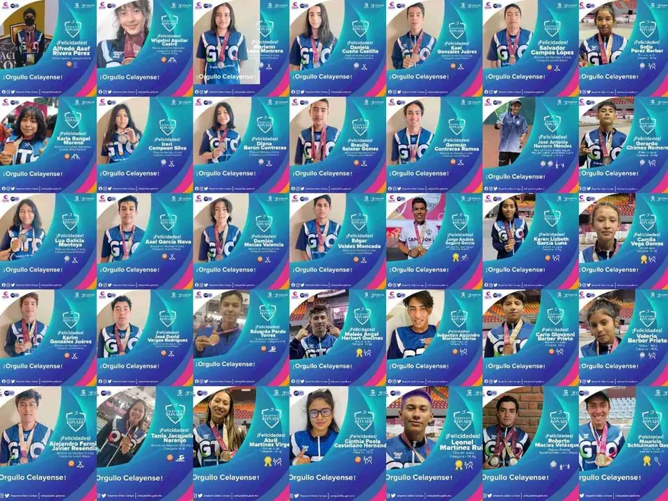 APORTAN ATLETAS CELAYENSES MEDALLAS PARA GUANAJUATO EN LOS NC 2022
