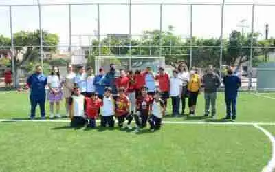 REHABILITACIÓN DE LA CANCHA DE FÚTBOL 7 EN PARQUE LOS NARANJOS