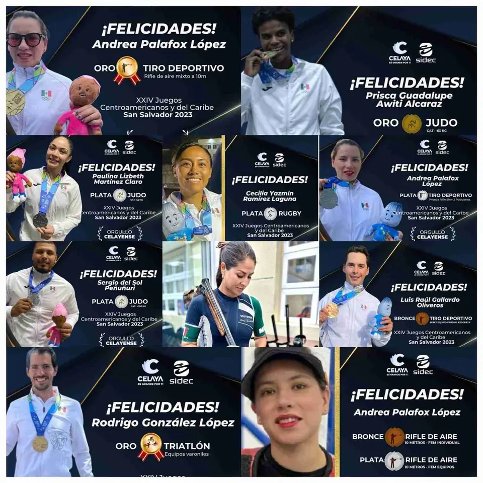 SOBRESALIENTE ACTUACIÓN DE ATLETAS ‘ORGULLO CELAYENSE’ EN LOS JUEGOS CENTROAMERICANOS Y DEL CARIBE 2023