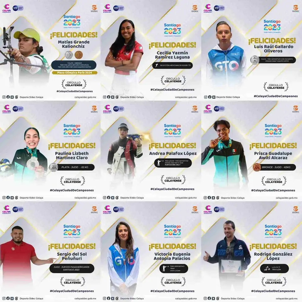 DESTACAN DEPORTISTAS ORGULLO CELAYENSE EN JUEGOS PANAMERICANOS 2023