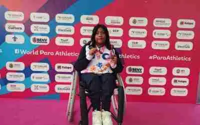 GANA XIMENA GUERRERO BRONCE EN WORLD PARA ATHLETICS GRAND PRIX 2024