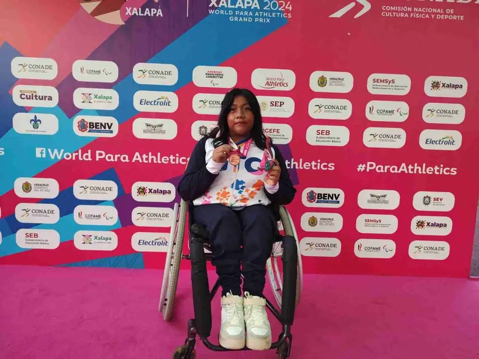 GANA XIMENA GUERRERO BRONCE EN WORLD PARA ATHLETICS GRAND PRIX 2024
