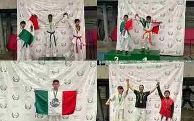DESTACAN TAEKWONDOÍNES CELAYENSES EN COLOMBIA
